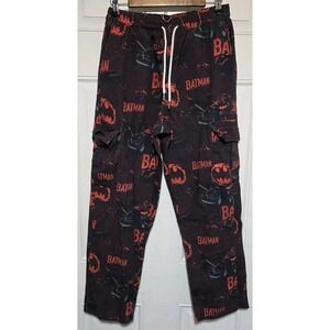 Batman X ROMWE Pants Mens Size Medium 38 Black / Red DC Comics Jean Material